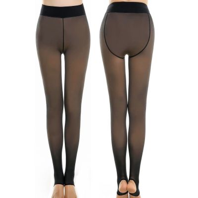 Fleece Lined High Waist Warm Leggings Women's Winter Slimming Fashion Jegging